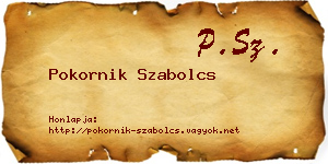 Pokornik Szabolcs névjegykártya